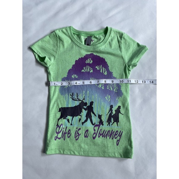 Disney Frozen 2 Life Is A Journey T-chirt Toddler Girls Size XS 3/4 - Picture 3 of 5